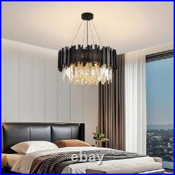 Luxe Lampe À Pendentif En Cristal Rond, LED Pour Salle À Manger, cuisine, salon