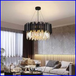 Luxe Lampe À Pendentif En Cristal Rond, LED Pour Salle À Manger, cuisine, salon Luxe Lampe À Pendentif En Cristal Rond, LED Pour Salle À Manger, cuisine, salon