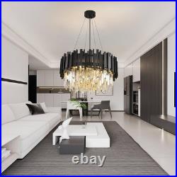 Luxe Lampe À Pendentif En Cristal Rond, LED Pour Salle À Manger, cuisine, salon