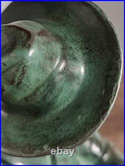 MAX LE VERRIER LAMPE ART DECO SANCHO PANZA Fonte d'art 1930 Signé JANLE