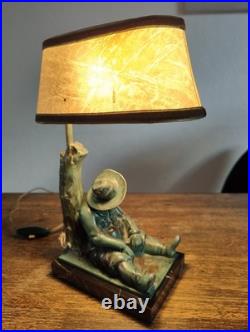MAX LE VERRIER LAMPE ART DECO SANCHO PANZA Fonte d'art 1930 Signé JANLE