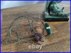 MAX LE VERRIER LAMPE ART DECO SANCHO PANZA Fonte d'art 1930 Signé JANLE