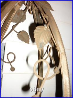 MONTURE DE LUSTRE ART DECO pour TULIPE PATE DE VERRE MULLER LAMPE 1920 Fer forgé