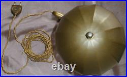 MORAND PARIS Rare lampe champignon à gradins en laiton Art Déco / Moderniste