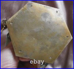 MORAND PARIS Rare lampe champignon à gradins en laiton Art Déco / Moderniste