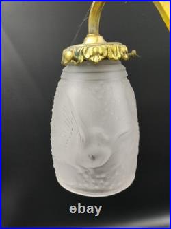 MULLER FRERES? ART DECO Lampe double BRONZE 1925/30