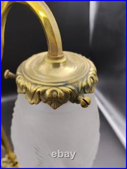 MULLER FRERES? ART DECO Lampe double BRONZE 1925/30