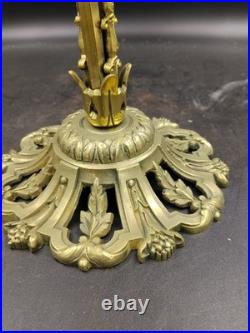 MULLER FRERES? ART DECO Lampe double BRONZE 1925/30