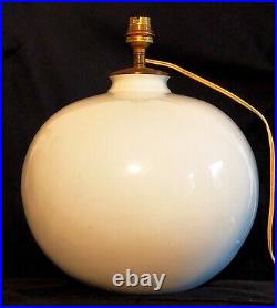 Magnifique Élégante Lampe Boule En Porcelaine Blanche De Limoges Art Déco? 22cm