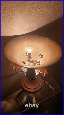 Magnifique Et Importante Lampe Art Deco, Nouveau (Type Lalique, Sabino)