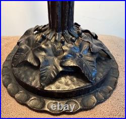 Muller Frères Lunéville Lampe Pte De Verre Fer Forgé Art Nouveau/déco