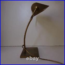 N9446 lampe anglaise sur pied métal bronze éclairage art déco 1930 bureau table