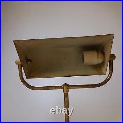 N9446 lampe anglaise sur pied métal bronze éclairage art déco 1930 bureau table