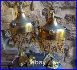 PAIRE DE 2 Très rares lampes art déco électrique 1900 art nouveau. Une des toute