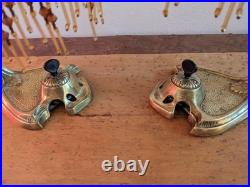 PAIRE DE 2 Très rares lampes art déco électrique 1900 art nouveau. Une des toute