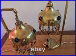 PAIRE DE 2 Très rares lampes art déco électrique 1900 art nouveau. Une des toute