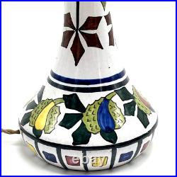 PIED DE LAMPE Céramique JULES VERLINGUE Boulogne Desvres, Art Deco 1930 delcourt
