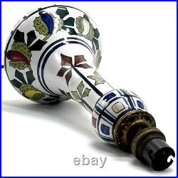 PIED DE LAMPE Céramique JULES VERLINGUE Boulogne Desvres, Art Deco 1930 delcourt