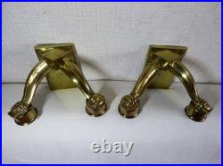 Paire d'applique de lampe ancienne art déco en bronze