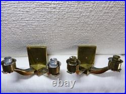 Paire d'applique de lampe ancienne art déco en bronze