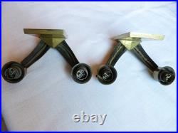 Paire d'applique de lampe ancienne art déco en bronze