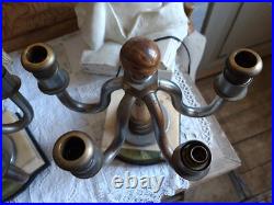 Paire de lampe de table girandole art deco