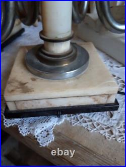 Paire de lampe de table girandole art deco