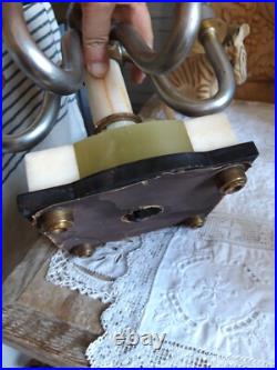Paire de lampe de table girandole art deco