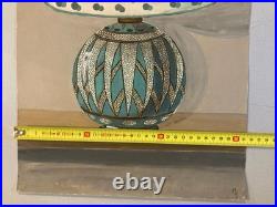 Peinture 1930 Gouache Papier Nature Morte Lampe Art Deco Painting Céramique Old Peinture 1930 Gouache Papier Nature Morte Lampe Art Deco Painting Céramique Old