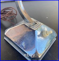 Petite lampe Pirouett Art Déco pied chromé