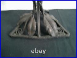 Pied De Lampe Art Deco Fer Forge Martele Style E Brandt Paul Kiss Morin Et Bost