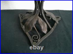Pied De Lampe Art Deco Fer Forge Martele Style E Brandt Paul Kiss Morin Et Bost