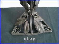 Pied De Lampe Art Deco Fer Forge Martele Style E Brandt Paul Kiss Morin Et Bost