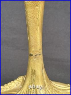 Pied De Lampe Bronze Art Nouveau Art Déco G Leleu