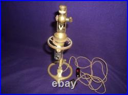 Pied De Lampe Bronze Col De Cygne Muller Art Nouveau /deco Tulipe Daum 1900