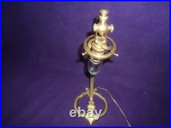 Pied De Lampe Bronze Col De Cygne Muller Art Nouveau /deco Tulipe Daum 1900