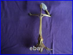 Pied De Lampe Laiton Art Nouveau/deco Majorelle Pate De Verre Daum Galle Muller Pied De Lampe Laiton Art Nouveau/deco Majorelle Pate De Verre Daum Galle Muller