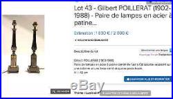 Pied De Lampe Poillerat Gilbert (1902-1988)