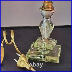 Pied De Lampe Verre/cristal/Circa 1950 /Jacques Adnet /A Identifier