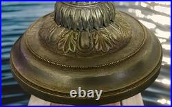 Pied de Lampe Signé Bronze/métal Argenté, Daum, Muller, Schneider