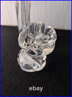 Pied de lampe art déco cristal Daum France mod1