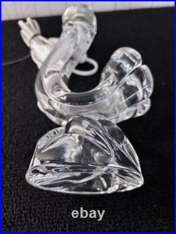 Pied de lampe art déco cristal Daum France mod1