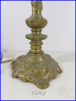 Pied de lampe bronze Art Nouveau art déco