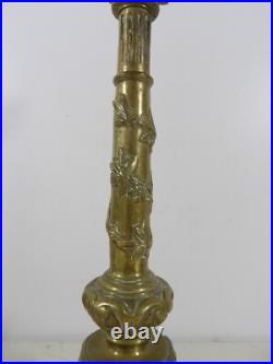 Pied de lampe bronze Art Nouveau art déco