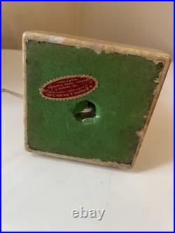 Pied de lampe en marbre beige Vintage art déco