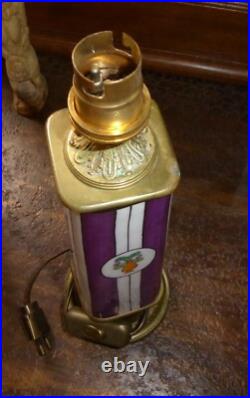 Pied de lampe période art déco en porcelaine Henri Delcourt Limoges