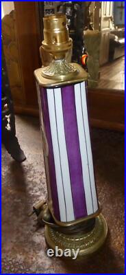 Pied de lampe période art déco en porcelaine Henri Delcourt Limoges