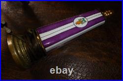 Pied de lampe période art déco en porcelaine Henri Delcourt Limoges