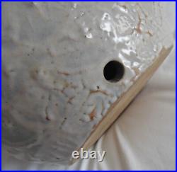 Pieds de lampe en grés art deco signé roger françois malicorne