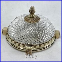 Plafonnier Art déco Bronze Gold Original France, Lampe Deckenlampe Ø 29 cm E14